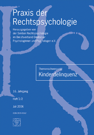 Praxis der Rechtspsychologie 1-2/2006
