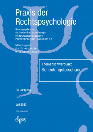 E-Paper Praxis der Rechtspsychologie 1/2023